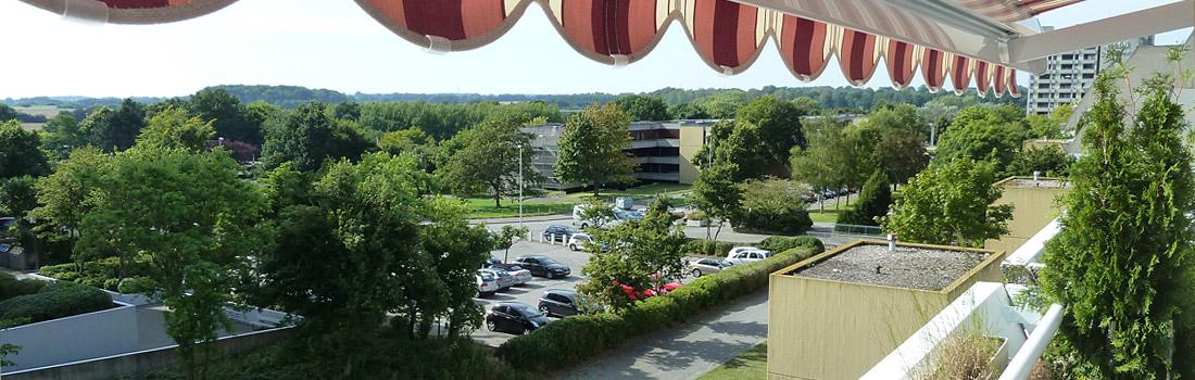 Blick vom Balkon